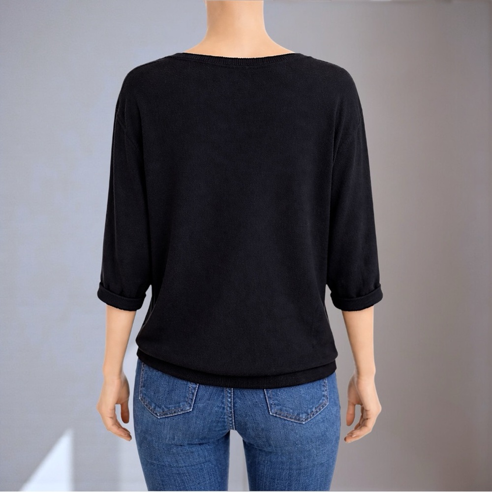 New York & Company Black Sequin Blouse - Picture 9 of 11